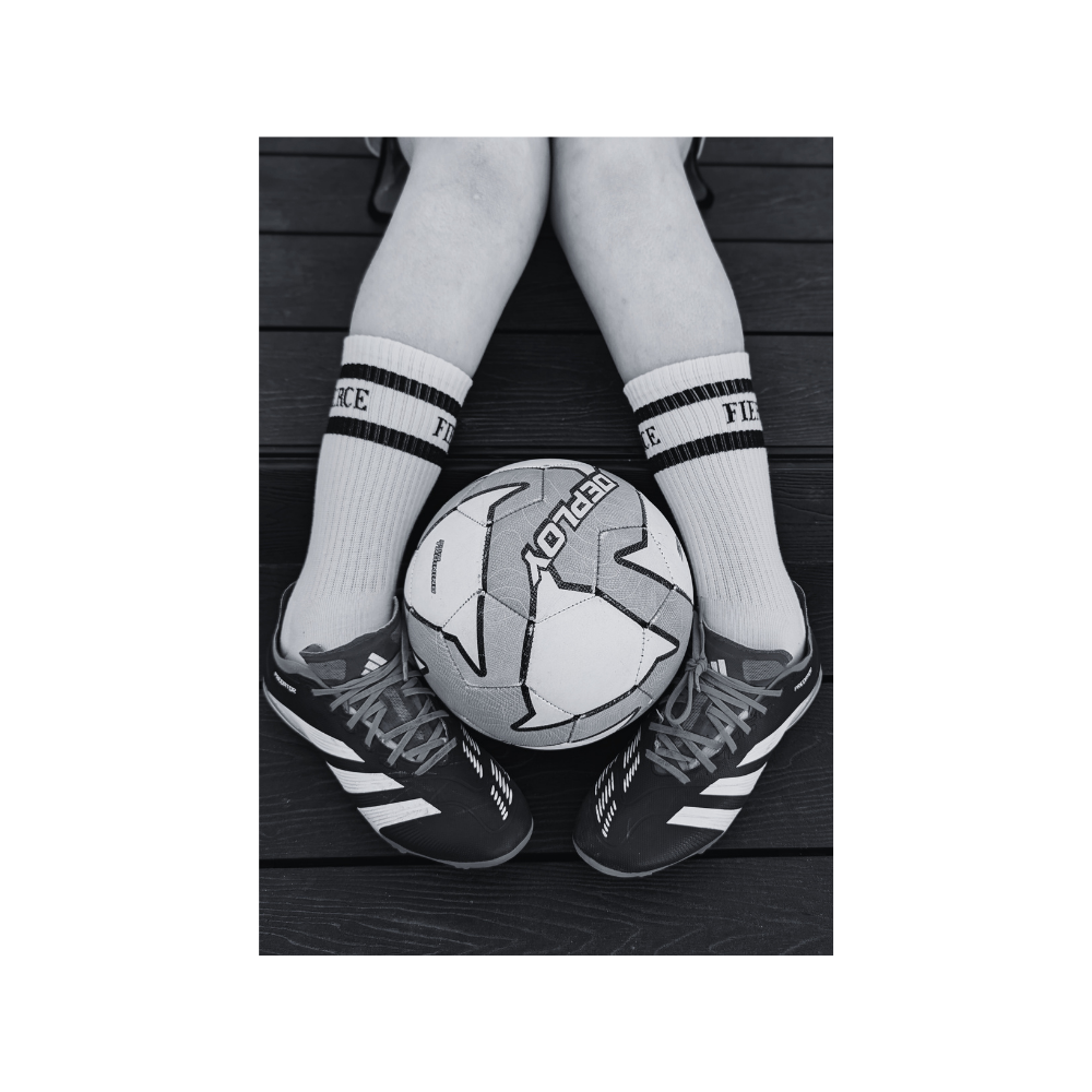 Fearless Feet 'FIERCE' Crew Socks