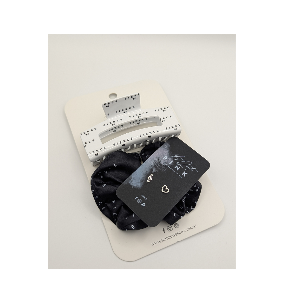 Fierce and Flash Gift Bundle (Fierce Hair Duo + Your Choice of Statement Stud)