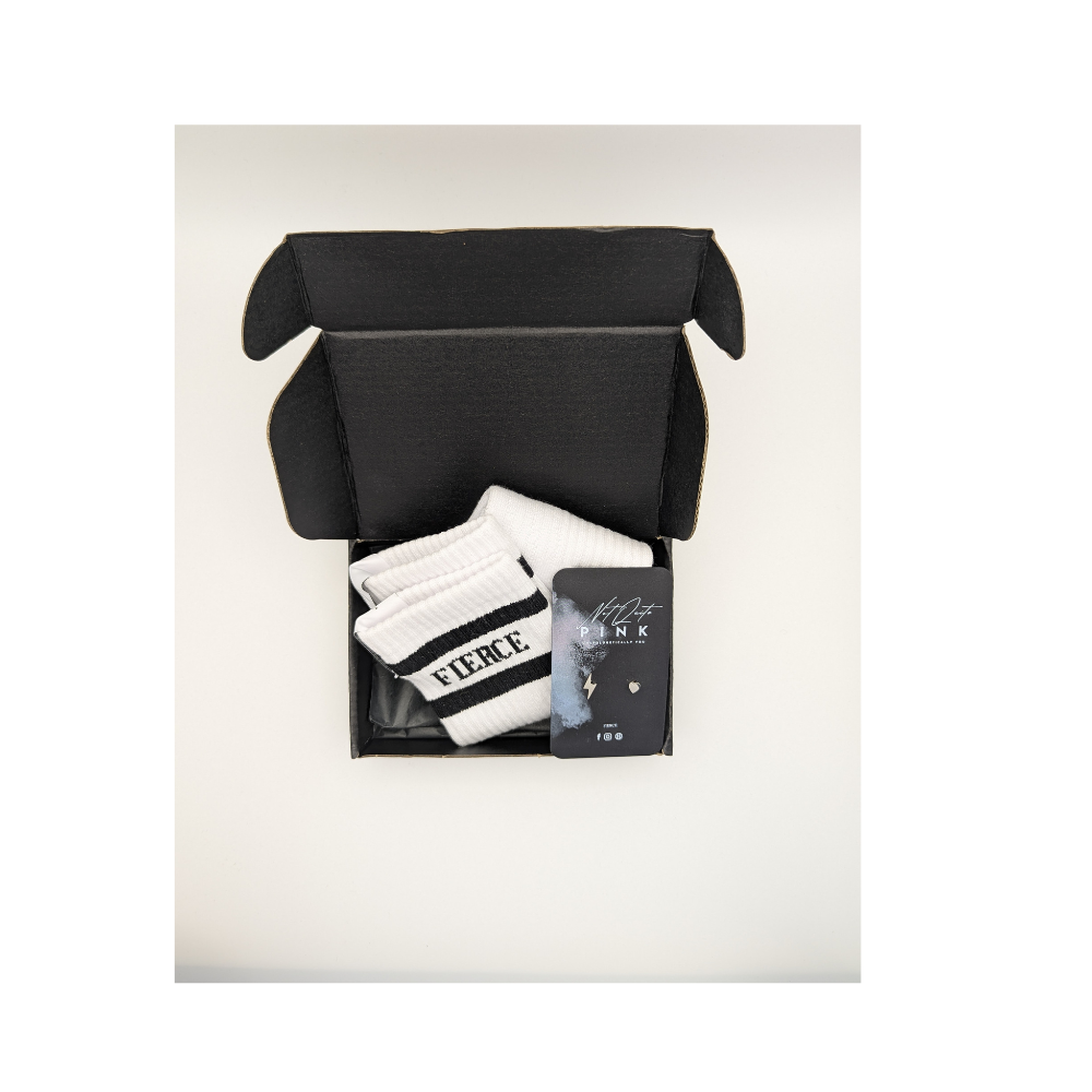 Socks & Sparks Duo (Fearless Feet FIERCE Crew Socks + Your Choice of Statement Studs)