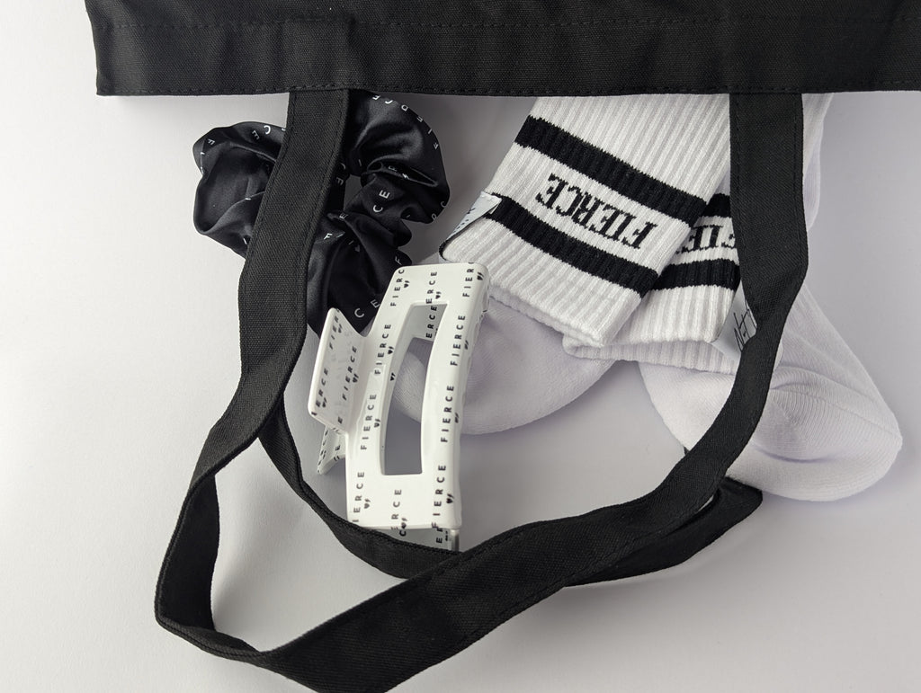 Fearless Feet 'FIERCE' Crew Socks