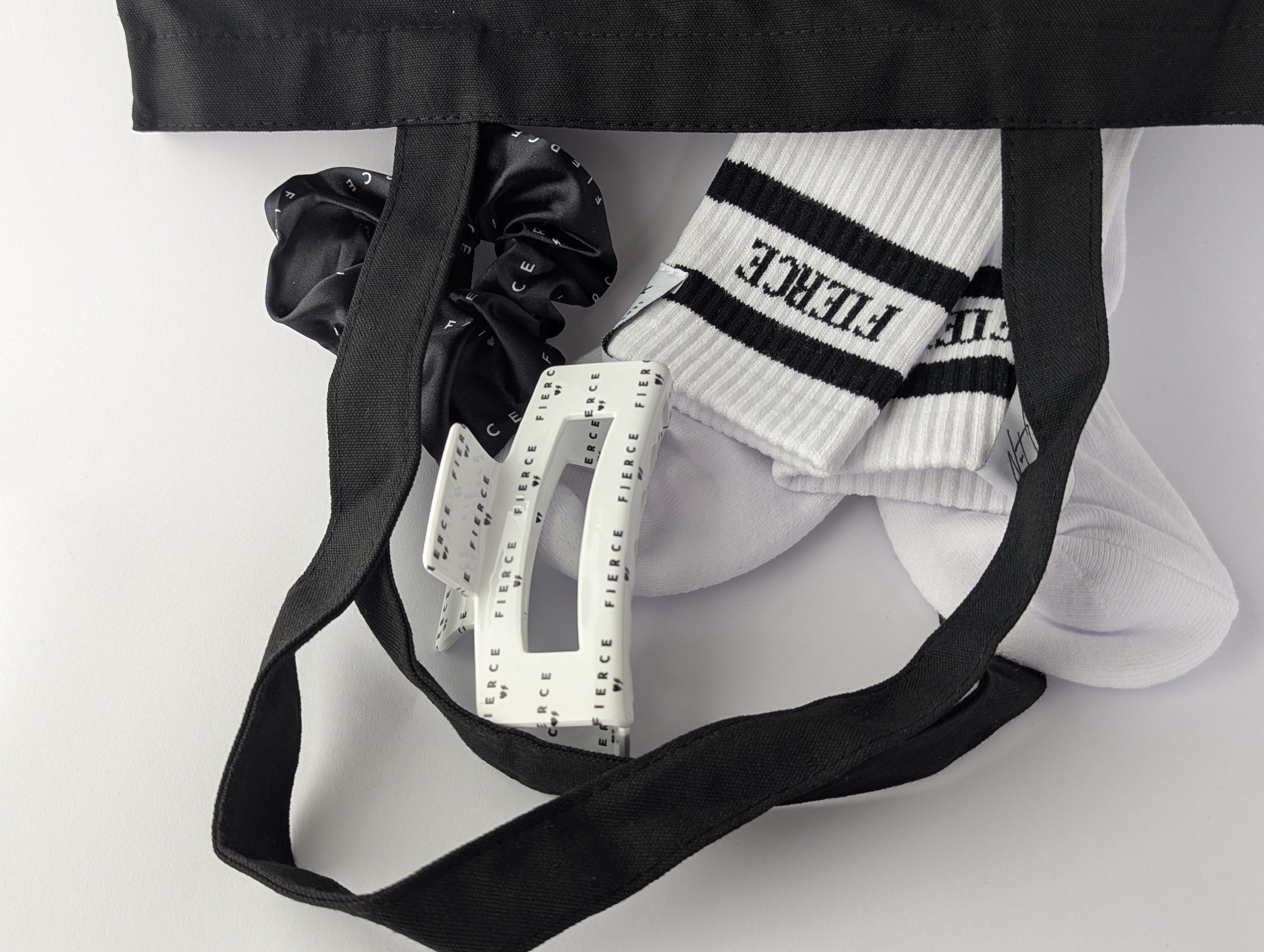 Fearless Feet 'FIERCE' Crew Socks